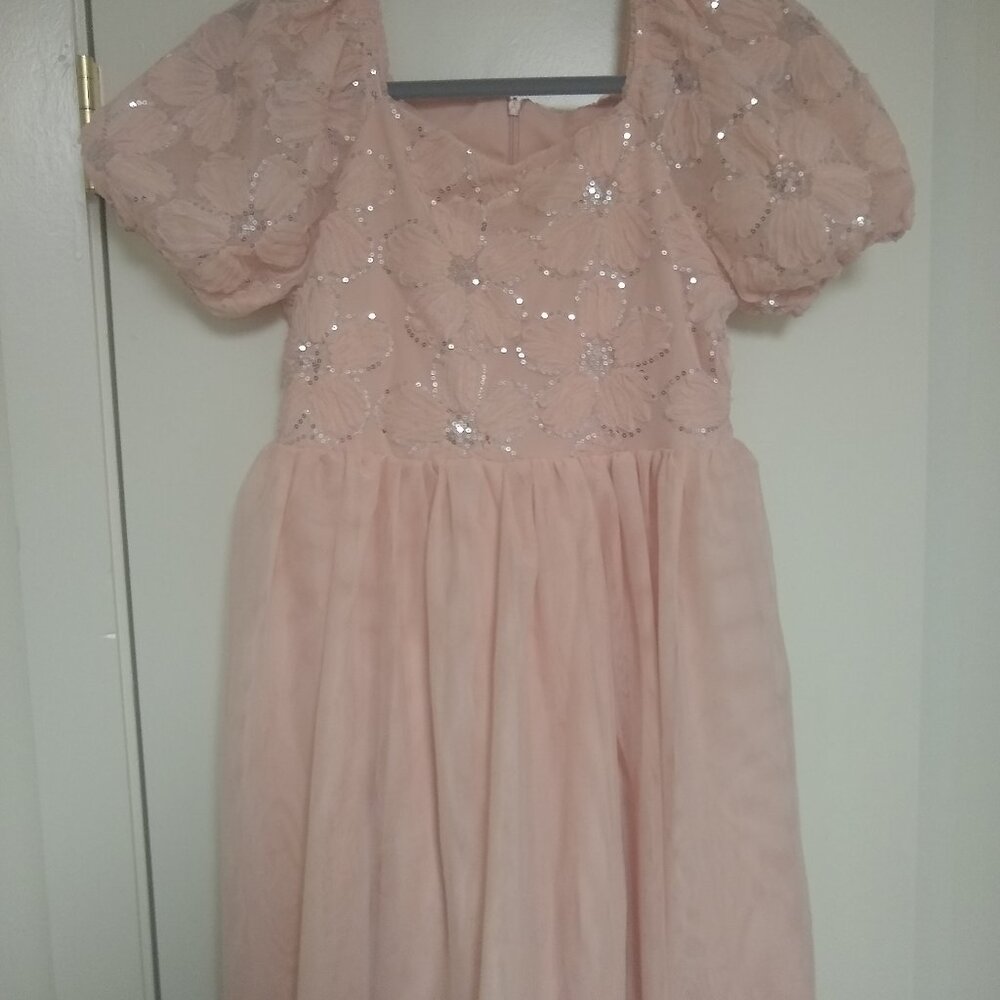 Girls Dress with Hair Clips